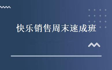 快乐销售周末速成班 