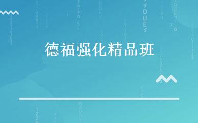 德福强化精品班 