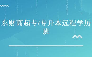东财高起专/专升本远程学历班 