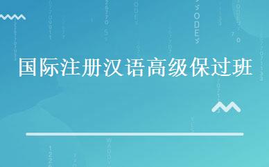 国际注册汉语高级保过班 