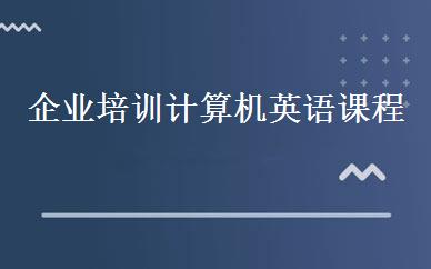 企业培训计算机英语课程 