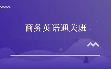 商务英语通关班 