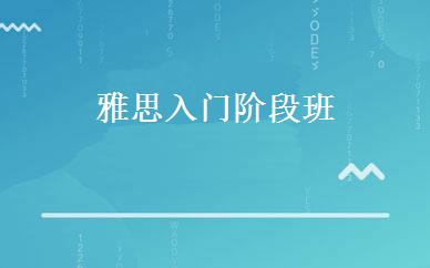 雅思入门阶段班 