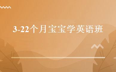 3-22个月宝宝学英语班 