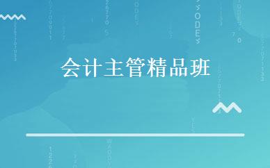 会计主管精品班 