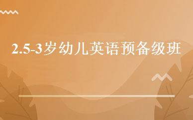 2.5-3岁幼儿英语预备级班 