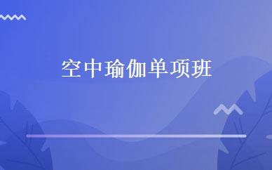 空中瑜伽单项班 