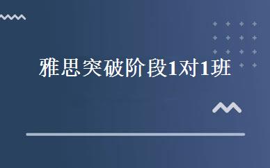 雅思突破阶段1对1班 