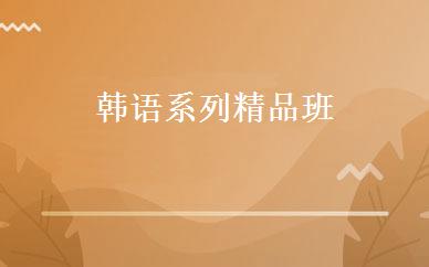 韩语系列精品班 