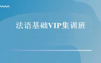 法语基础VIP集训班 
