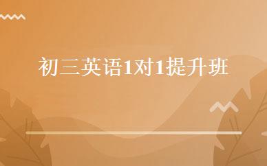 初三英语1对1提升班 