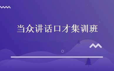 当众讲话口才集训班 