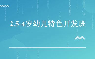 2.5-4岁幼儿特色开发班 