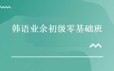 韩语业余初级零基础班 