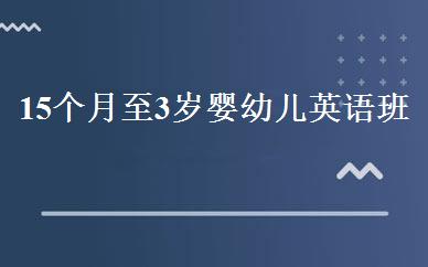 15个月至3岁婴幼儿英语班 