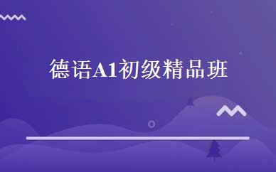 德语A1初级精品班 