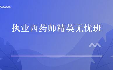 执业西药师精英无忧班 
