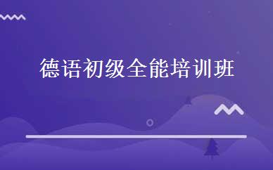 德语初级全能培训班 