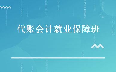 代账会计就业保障班 