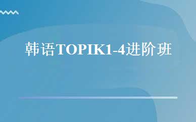 韩语TOPIK1-4进阶班 