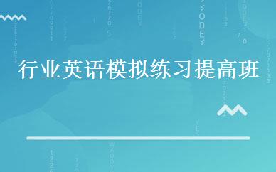 行业英语模拟练习提高班 