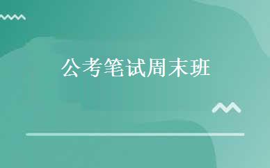 公考笔试周末班 