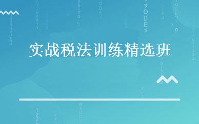 实战税法训练精选班 