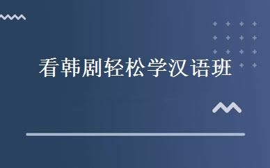 看韩剧轻松学汉语班 