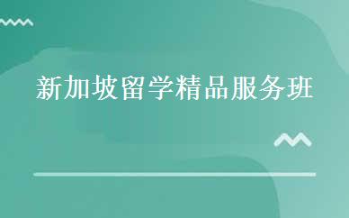 新加坡留学精品服务班 