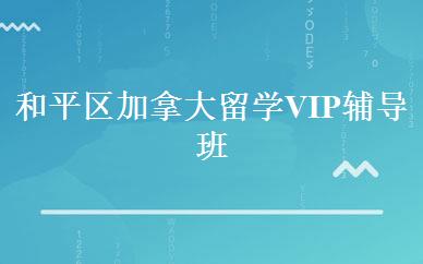 和平区加拿大留学VIP辅导班