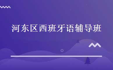 河东区西班牙语辅导班