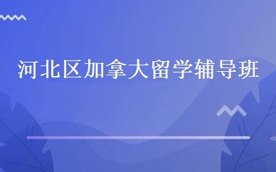 河北区加拿大留学辅导班