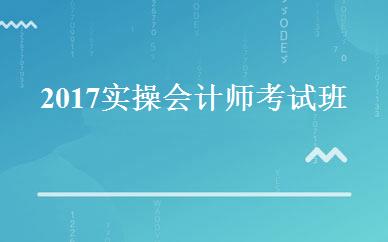 2017实操会计师考试班 