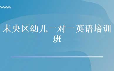 未央区幼儿一对一英语培训班