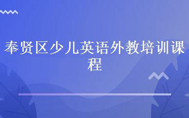 奉贤区少儿英语外教培训课程