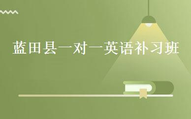 蓝田县一对一英语补习班