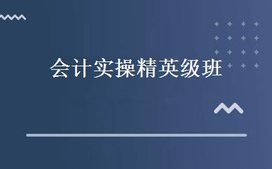 会计实操精英级班 