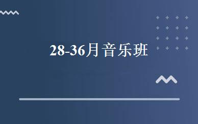 28-36月音乐班 