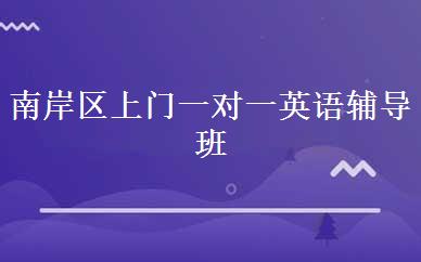 南岸区上门一对一英语辅导班