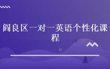 阎良区一对一英语个性化课程