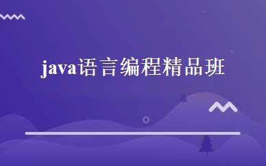 java语言编程精品班 
