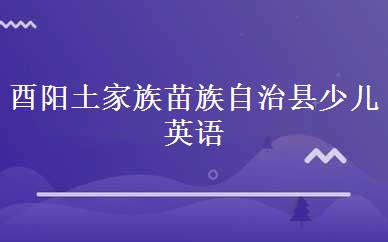 酉阳土家族苗族自治县少儿英语VIP辅导班