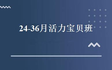24-36月活力宝贝班 