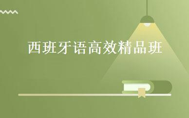 西班牙语高效精品班 