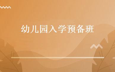 幼儿园入学预备班 