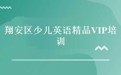 翔安区少儿英语精品VIP培训班