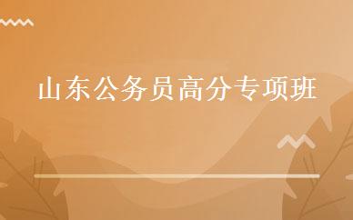 山东公务员高分专项班 