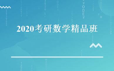 2020考研数学精品班 