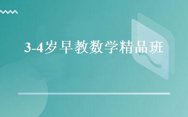 3-4岁早教数学精品班 