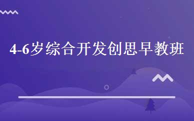 4-6岁综合开发创思早教班 